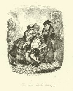 Ilustrace k filmu Peregrine Pickle od Tobiase Smolletta od after George Cruikshank