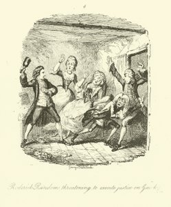 Ilustrace k románu Roderick Random od Tobiase Smolletta