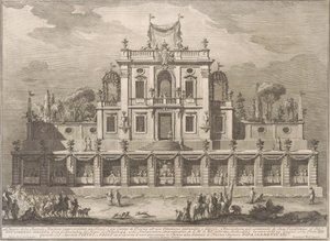 Seconda Macchina pro Čínu z roku 1762: Kiosk neboli dům potěšení v osmanském stylu