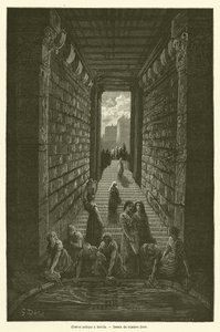 Starověká cisterna v Meridě od Gustave after Dore
