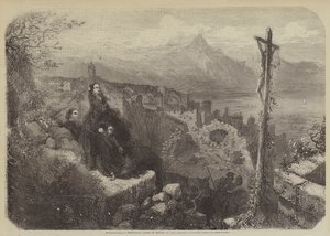 Fuentarábie, oblíbené letovisko císařovny Evženie od Gustave after Dore