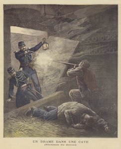 Přestřelka ve sklepě od after Henri Meyer