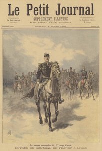 Generál de France, nový velitel 1. sboru francouzské armády, vstupuje do Lille