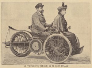 Leon Bollee tandem voiturette od after Henri Meyer