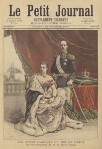 Výročí stříbrné svatby řeckého krále Jiřího I. a královny Olgy od after Henri Meyer