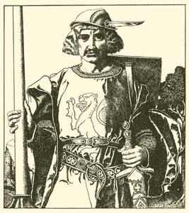 Sir Lionel z Británie od after Howard Pyle