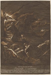 Kristus na hoře Olivetské od after Jacopo Bassano John Baptist Jackson