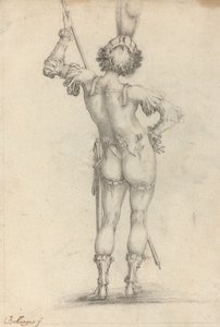 Stojící postava [recto] od after Jacques Bellange
