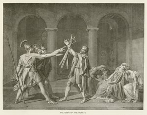 Přísaha Horatiů od after Jacques Louis David
