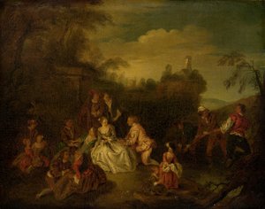 Dárek rybářů od after Jean Baptiste Joseph Pater