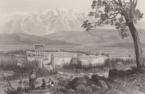 Libanon Range a Baalbec od after John Douglas Woodward