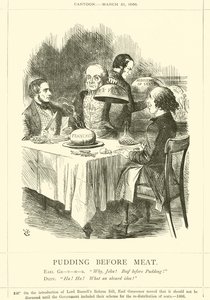 Pudink před masem od after John Tenniel