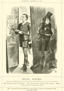 Soupeřící herci od after John Tenniel