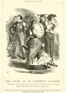 Boj na Akademii sv. Štěpána od after John Tenniel