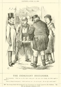Rozhořčený přihlížející od after John Tenniel
