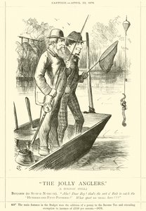 Veselí rybáři, prázdninová idyla od after John Tenniel