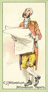 C J Yellowplush, Yellowplush Papers (chromolitho) od after Joseph Clayton Clarke