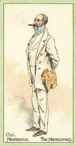 Plukovník Newcome, The Newcomes (chromolitho) od after Joseph Clayton Clarke
