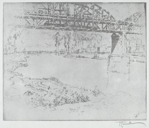 The City Bridge, St. Louis [dole] od after Joseph Pennell