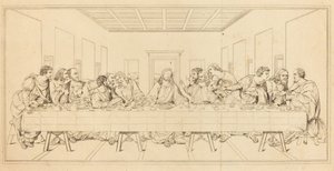 Poslední večeře od after Leonardo da Vinci