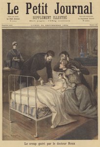 Doktor Emile Roux léčí dítě z případu krupice