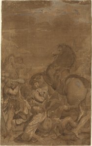 Obrácení svatého Pavla od after Lodovico Carracci