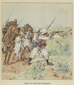 Útok na konvoj Fahavolos od after Louis Charles Bombled