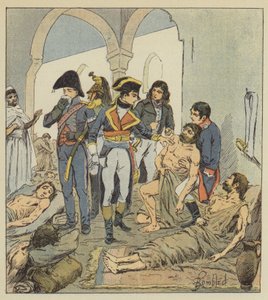 Bonaparte navštíví morové rány v Jaffě od after Louis Charles Bombled