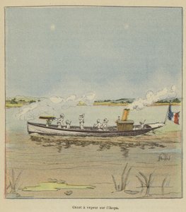 Parník na Ikopě od after Louis Charles Bombled