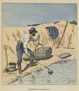 Gold Researcher na Madagaskaru od after Louis Charles Bombled