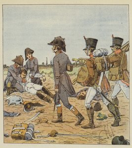 Vojenští chirurgové a zdravotní sestry od after Louis Charles Bombled