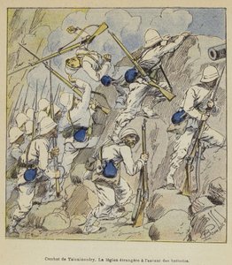 Bitva o Tsinainondry, Cizinecká legie zaútočila na baterie od after Louis Charles Bombled