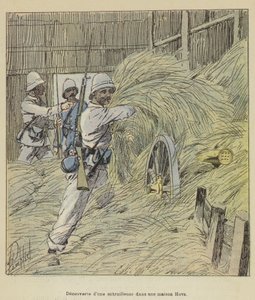Nález kulometu v domě Hova od after Louis Charles Bombled