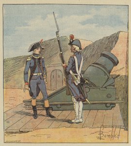 V roce 1787 vstoupil Napoleon do pluku La Fere