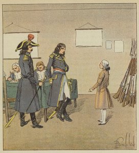 Eugene de Beauharnais si nárokuje meč svého otce od Bonaparta od after Louis Charles Bombled