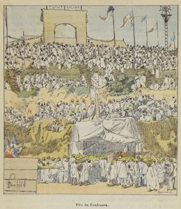 Fete du Fandroana od after Louis Charles Bombled