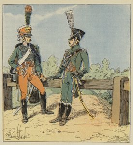 Garde imperiale, Garde dhonneur, 1813-1814, Gendarme dordonnance, 1806-1807 od after Louis Charles Bombled