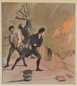 Požáry v Longwoodu od after Louis Charles Bombled