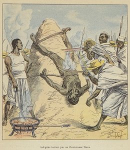 Domorodé mučení guvernérem Hovou od after Louis Charles Bombled