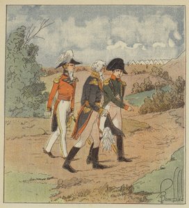 Císař si povídal s anglickým admirálem v přítomnosti guvernéra od after Louis Charles Bombled