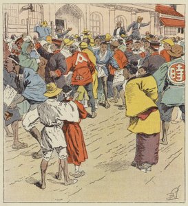 Davy čekající na zprávy o válce před Figi-Humpo od after Louis Charles Bombled