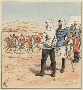 Kapitán Kouropatkine v Alžírsku od after Louis Charles Bombled