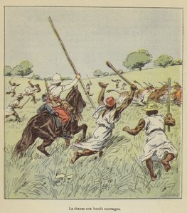 Hon na divoké voly od after Louis Charles Bombled