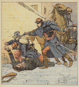 Plukovník Choppin-Merey zabije neukázněného vojáka od after Louis Charles Bombled