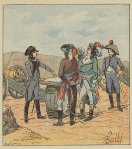 Velitel dělostřelectva Bonaparte rozvíjí svůj plán pro zástupce od after Louis Charles Bombled