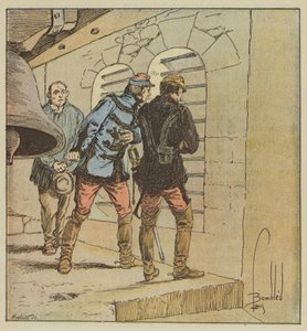 Generál Chanzy ve zvonici Terminiers od after Louis Charles Bombled