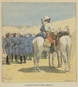 Generál Duchesne opouští Antananarivo od after Louis Charles Bombled