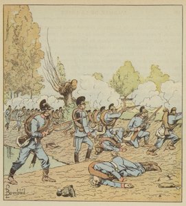 Němci útočí na Parc des Dames-Blanches od after Louis Charles Bombled
