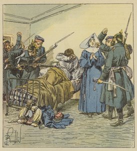 Prusové v ambulanci na bulváru Negrier od after Louis Charles Bombled
