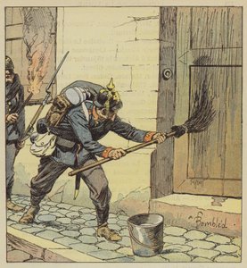 Prusové zapálili 193 domů v Chateaudunu poté, co je potřeli olejem od after Louis Charles Bombled